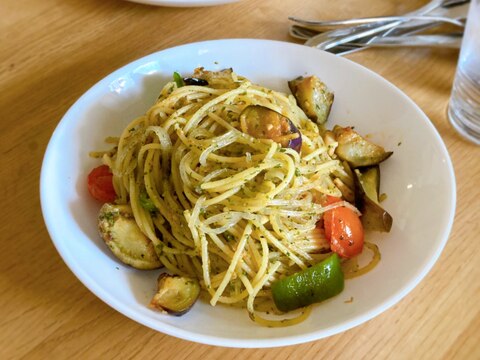 夏野菜と春雨のヘルシーパスタ♪